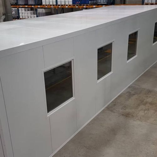 pose cloison panneau sandwich