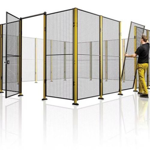 pose cloison grillagee